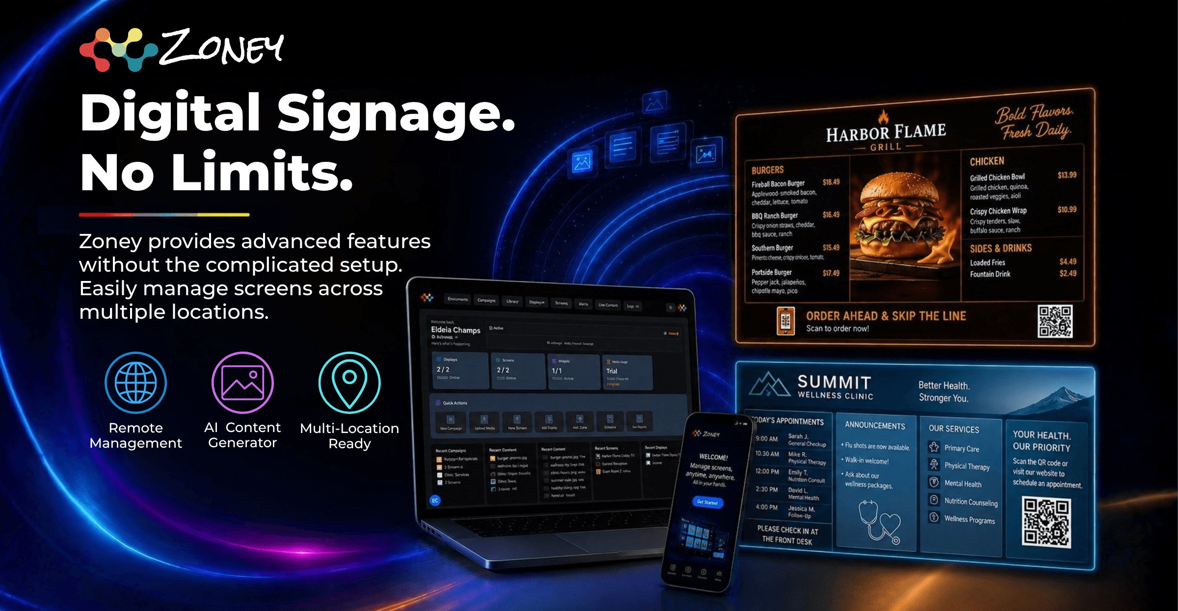 Zoney Digital Signage Takes the Hassle Out of Managing Multiple Screens