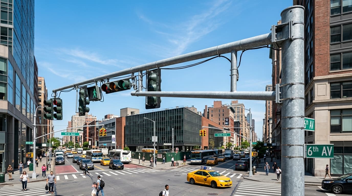 Engineering Standards Rise for Traffic Signal Poles
