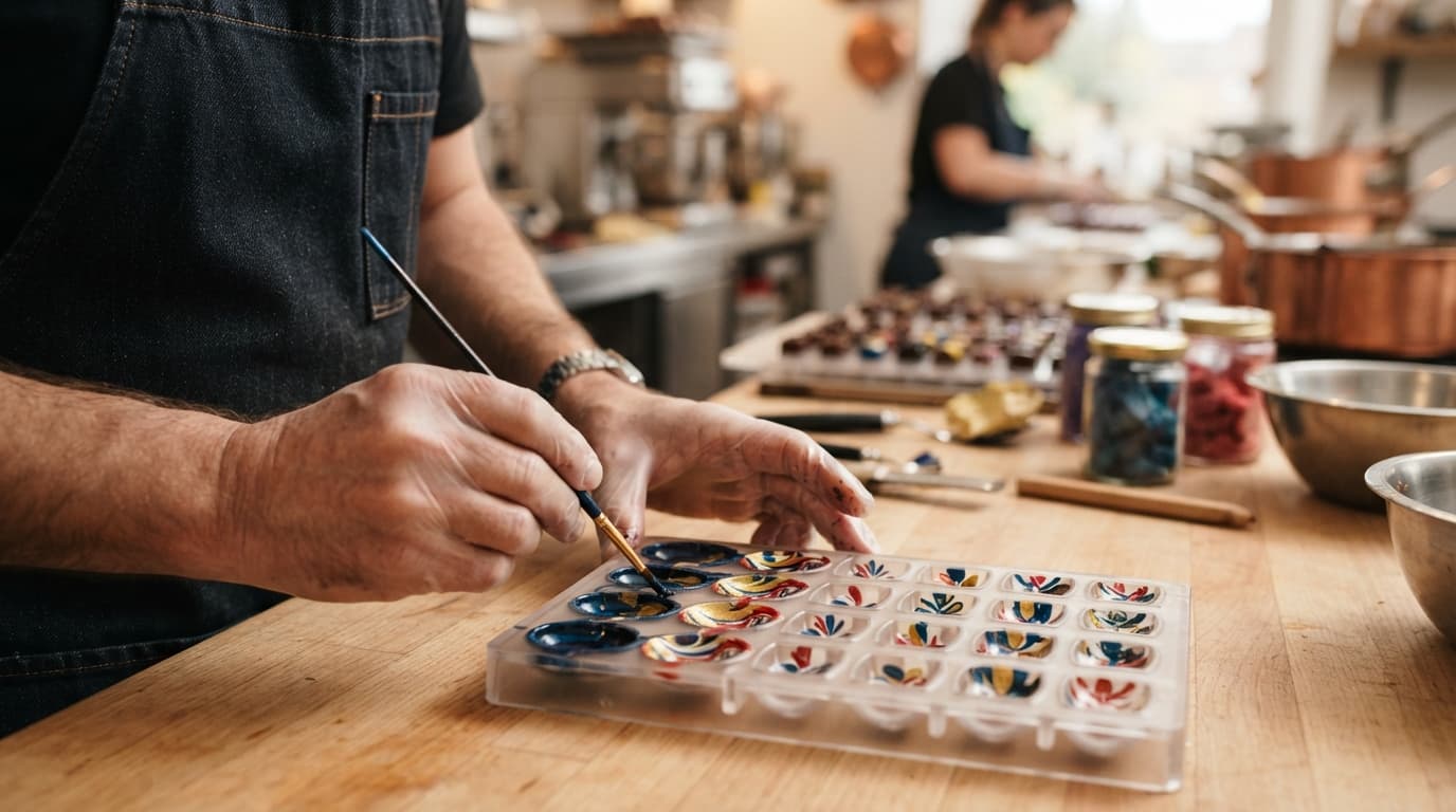 Hand-Poured Chocolate Bets Against Automation