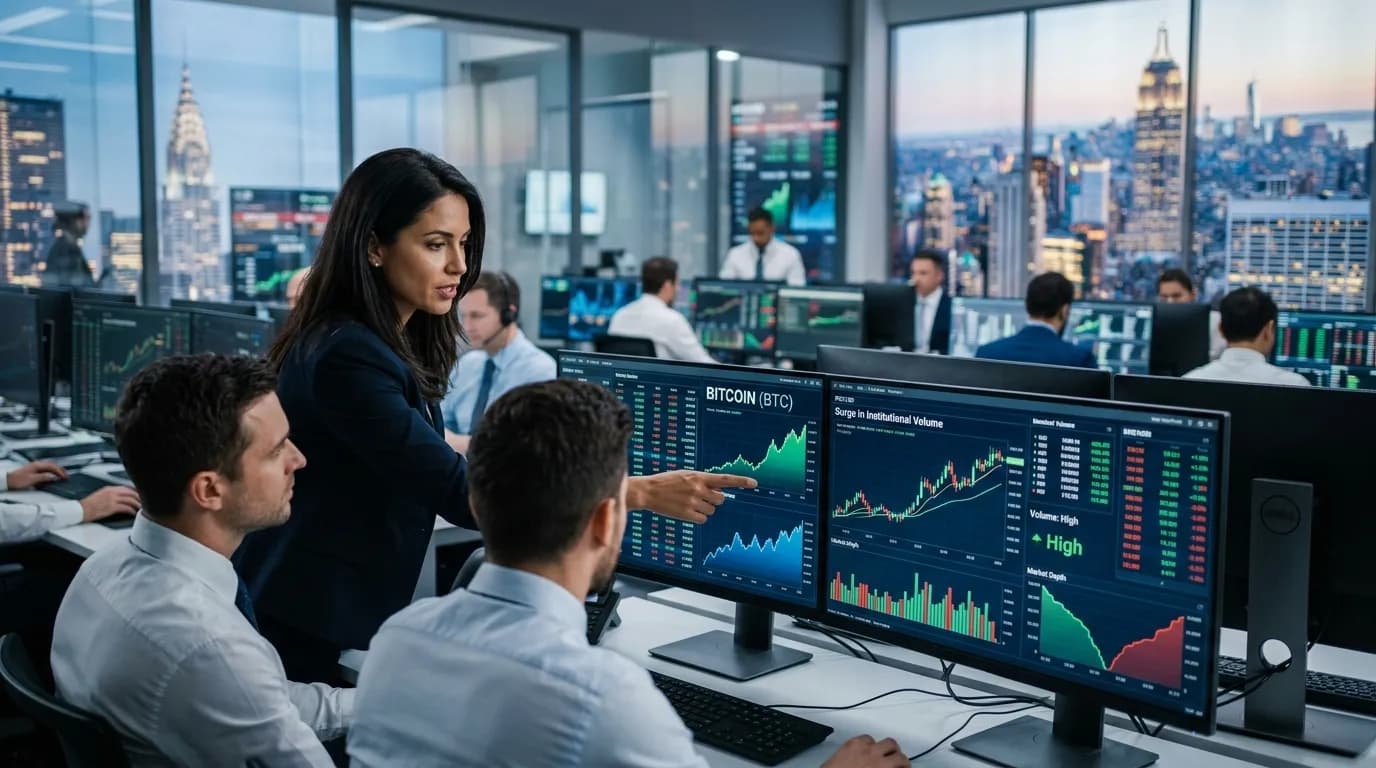 Bitcoin Exchange Market Sees Surge in Institutional Volume