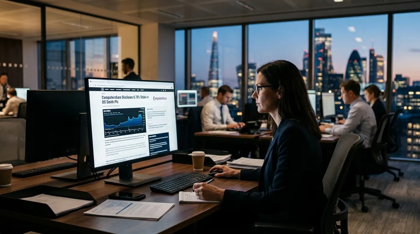 Computershare Discloses 0.78% Stake in DS Smith Plc